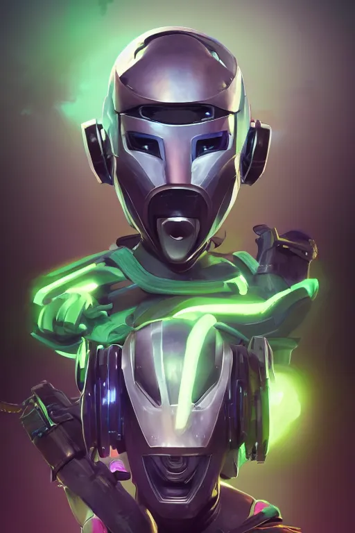 Image similar to epic mask helmet robot ninja portrait stylized as fornite style game design fanart by concept artist gervasio canda, behance hd by jesper ejsing, by rhads, makoto shinkai and lois van baarle, ilya kuvshinov, rossdraws global illumination radiating a glowing aura global illumination ray tracing hdr render in unreal engine 5