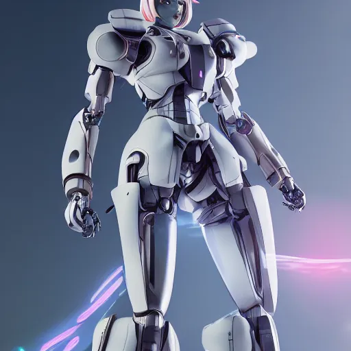 Prompt: Anime girl mecha, mecha suit, futuristic, octane render