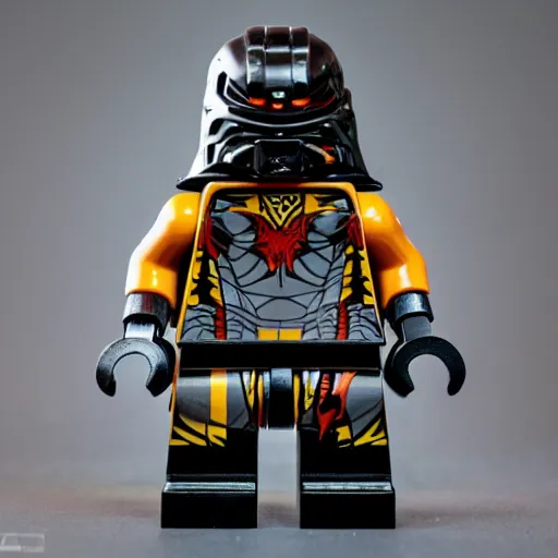 Image similar to the predator as a lego minifigure, product photo, 8 k