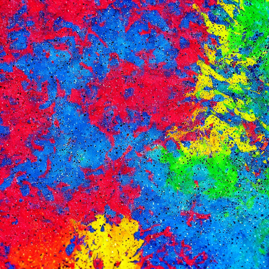 Image similar to epic paint splatter in water