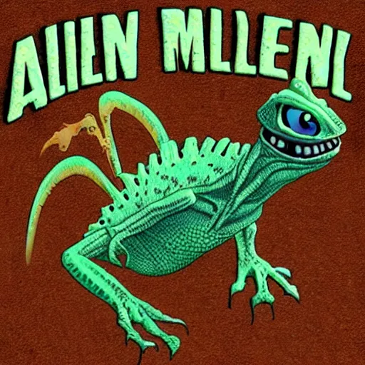 Prompt: alien lizardfolk