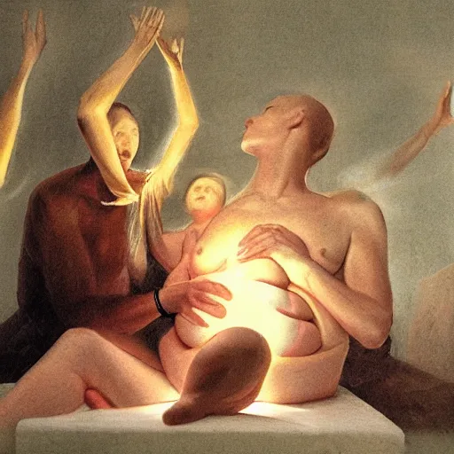 Image similar to giving birth to an idea