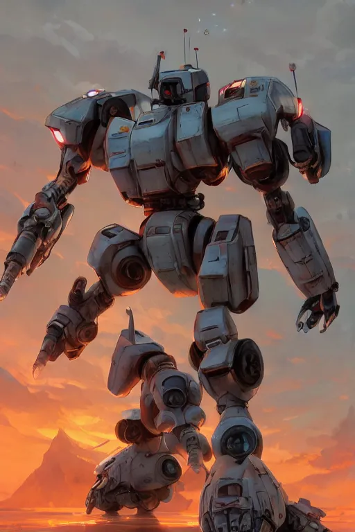 Image similar to mechwarrior 5 : mercenaries mech megaman transformer robot boss tank engine octane render, 4 k, hd 2 0 2 2 3 d cgi rtx hdr style chrome reflexion glow fanart artstation by jesper ejsing, by rhads, makoto shinkai borderlands and by feng zhu rossdraws digital cinematic pixar and disney unreal zbrush central hardmesh