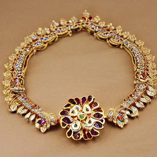 Prompt: precious expensive traditional jewelry, high quality, high resolution, beautiful display