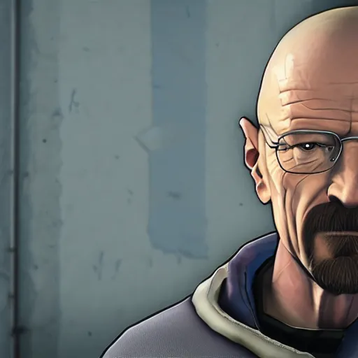 Image similar to walter white in overwatch