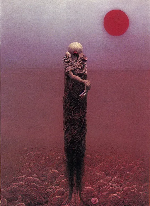 Prompt: critical instability by beksinski and salvadore dali