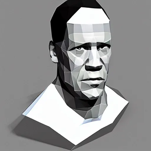 Image similar to Low poly isometric John Cena