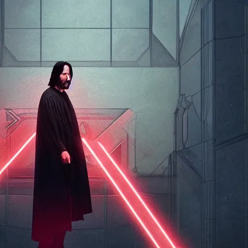 Prompt: keanu reeves as a sith, intricate artwork by tooth wu and wlop and beeple. octane render, trending on artstation, greg rutkowski very coherent symmetrical artwork. cinematic, hyper realism, high detail, octane render