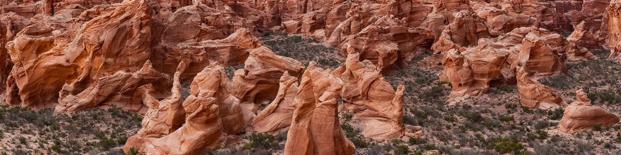 Image similar to panorama view of Golden Cathedral in Neon Canyon, Escalante National Park, Utah, 360*