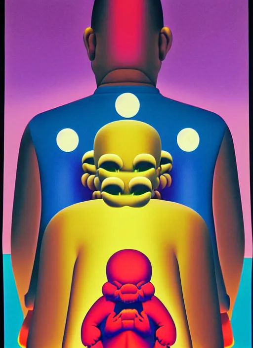 Image similar to evil men by shusei nagaoka, kaws, david rudnick, airbrush on canvas, pastell colours, cell shaded, 8 k,