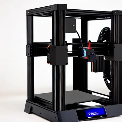 Image similar to prusa 3 d printer high end photoshoot