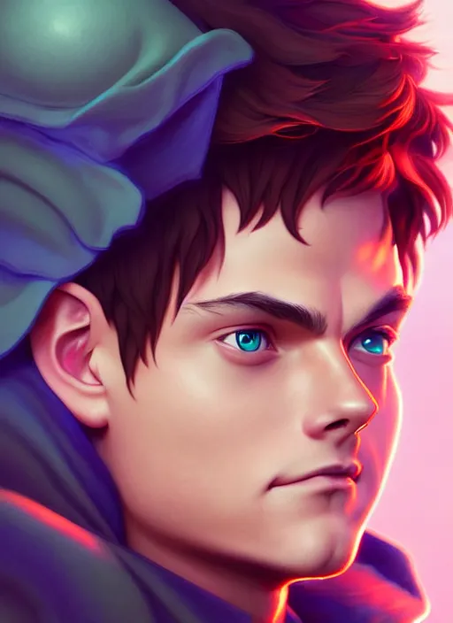 Image similar to cute martin garrix, natural lighting, path traced, highly detailed, high quality, digital painting, by don bluth and ross tran and studio ghibli and alphonse mucha, artgerm