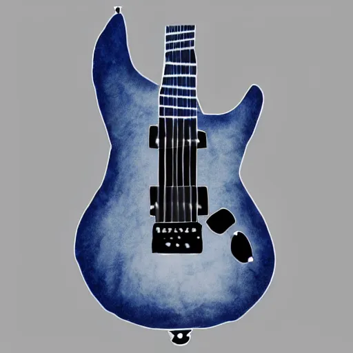 Image similar to an electric guitar, concept art