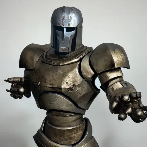 Image similar to tall bulky warforged made from stone that looks like karn from magic the gathering, full body portrait, protective stance, dungeons and dragons, fantasy, full body portrait, detailed, oil painting,