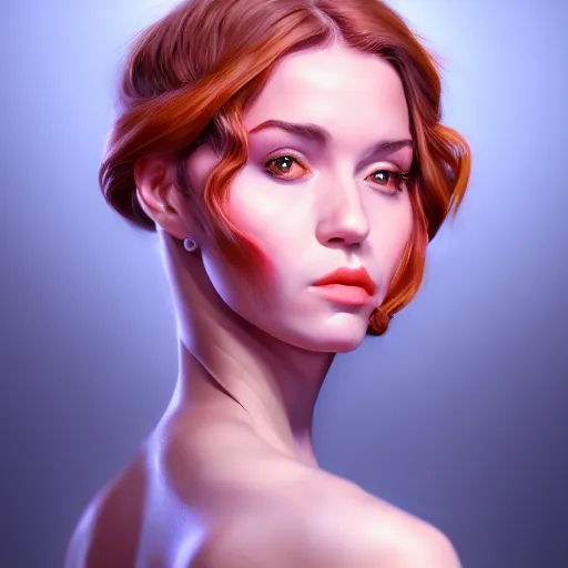 Prompt: portrait of a cake woman, digital art, cinematic, ultradetail, 8k, painting, imaginefx, trending on artstation