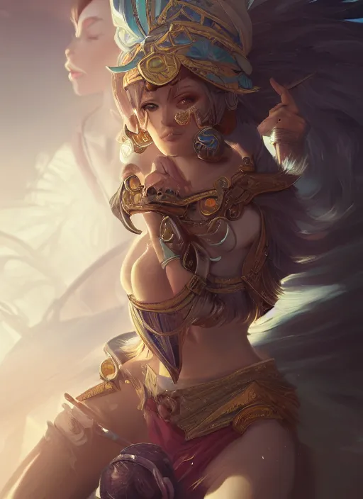 Prompt: a highly detailed illustration of makima, intricate, elegant, highly detailed, centered, digital painting, artstation, concept art, smooth, sharp focus, league of legends concept art, wlop.