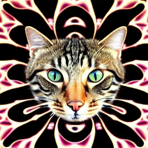 Prompt: fractal cat