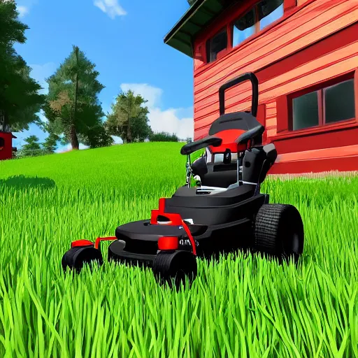 Prompt: lawnmower simulator 2 0 2 1, rtx 3 0 5 0, gameplay footage, surrealism mod