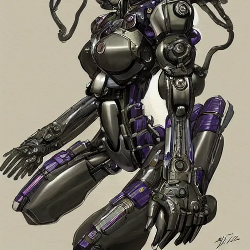 Image similar to a mech version of african medusa, very symmetrical, highly detailed, by vitaly bulgarov, by joss nizzi, by ben procter, by steve jung, concept art, quintessa, metal gear solid, transformers, concept art world, pinterest, artstation, unreal engine