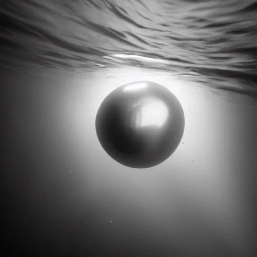 Image similar to pearl underwater, award winning black and white photography