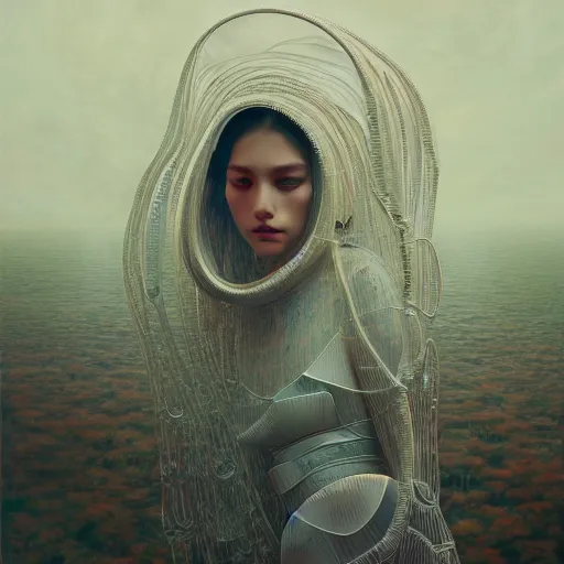 Prompt: 3 d, fashion models look into the frame, moon ryas, intricate oil painting, hyper detail, figurative art, multiple exposure, poster art, 3 d, by tooth wu and wlop and beeple