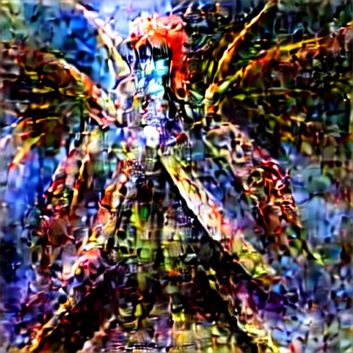 Image similar to cyber dragon angel pimp