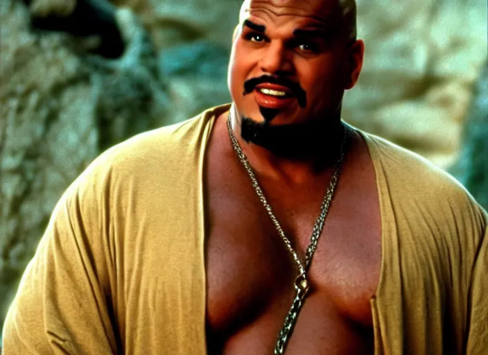 Image similar to film still of sinbad as kazaam in the movie kazaam 1 9 9 6