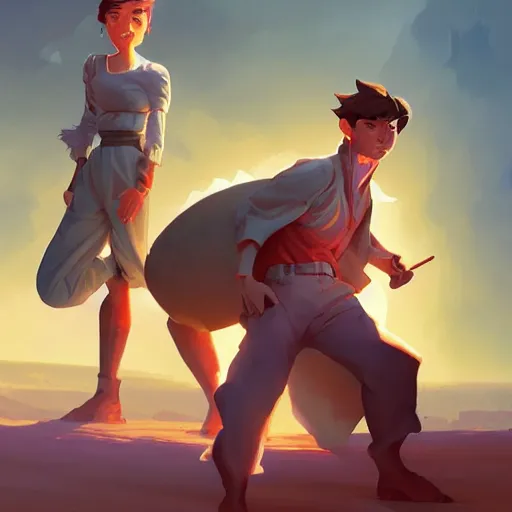 Image similar to hero world george lucas, behance hd by jesper ejsing, by rhads, makoto shinkai and lois van baarle, ilya kuvshinov, rossdraws global illumination