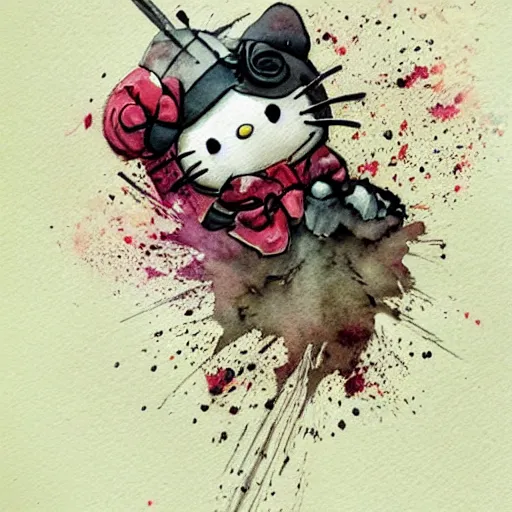 Hello kitty drawing I made : r/StarvingArtistArt