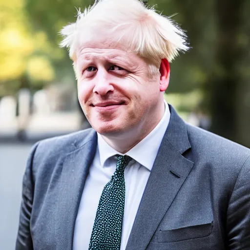 Image similar to A realistic photo of a bald Boris Johnson, bald, bald, bald, m.zuiko 75mm, f 1.8, 1/400, RAW, unedited, 8K, high quality,