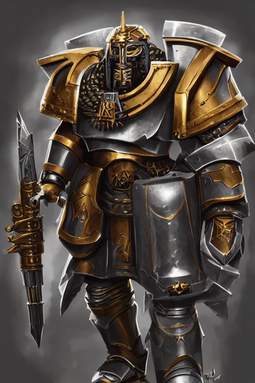 Image similar to armor portrait heros warhammer 4 0 k horus heresy fanart - the primarchs emperor by johannes helgeson animated with vfx concept artist & illustrator global illumination ray tracing hdr fanart arstation zbrush central hardmesh 8 k octane renderer comics stylized