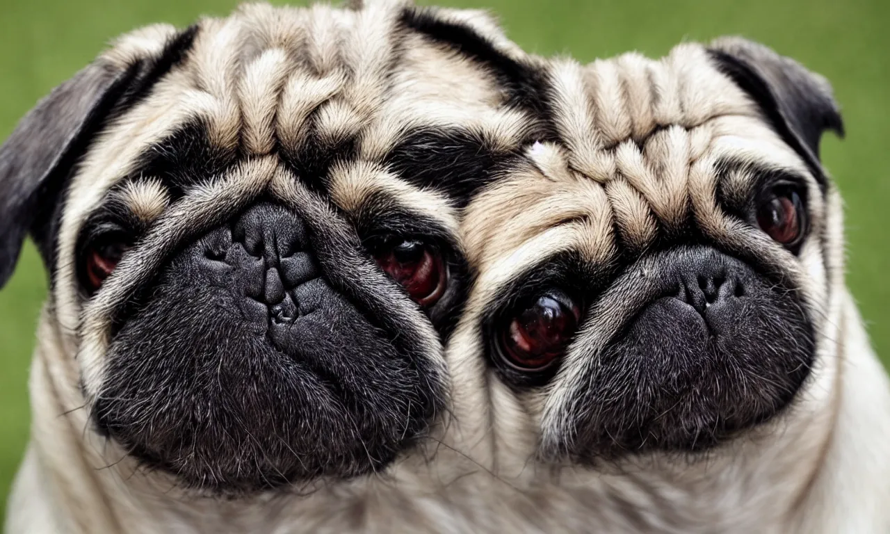 Image similar to half pug, half sloth