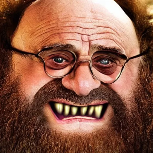 Image similar to « danny devito as gimli from lord of the rings »