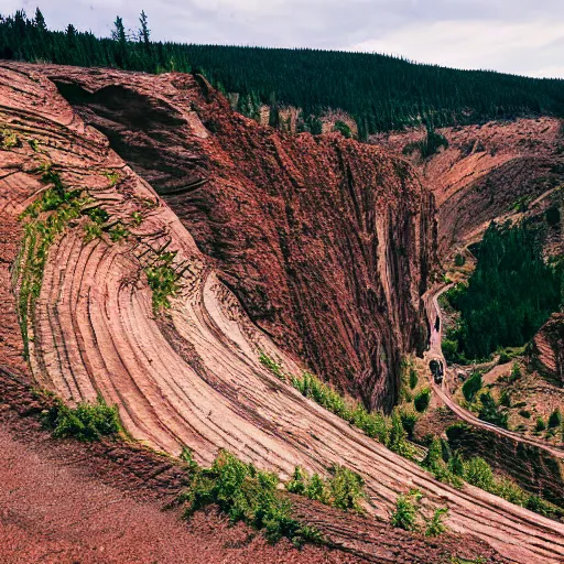 Image similar to 3 5 mm macro photograph of the gorge amphitheatre in washington state, 8 k