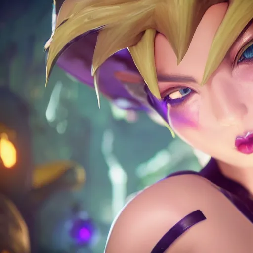 Image similar to still of pretty Riven (League of Legends) in KDA music video. 3d render, octane render, game art, realistic, highly detailed, trending on artstation, 4k, trending on artstation, pixar, cgsociety, unreal engine 5, redshift render, trending on artstation, blender, behance, cg