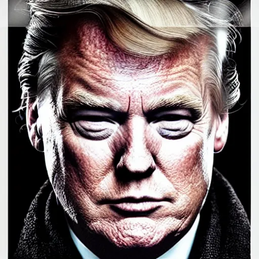 Image similar to movie poster by Christopher Nolan with donald trump starring, detailed, photographic, atmospheric, cinematic