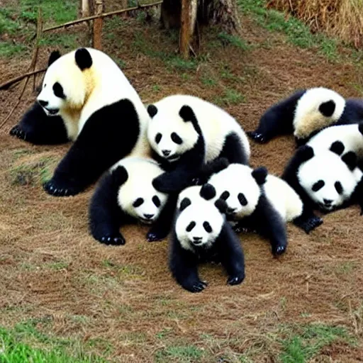 Prompt: TOO MANY PANDAS