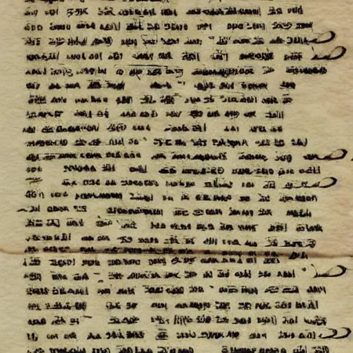 Image similar to a scan of a note in an alien script.