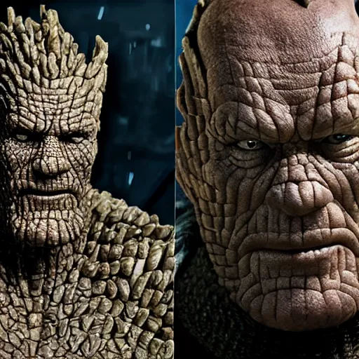 Image similar to bryan cranston as korg, hd 4k photo