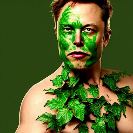 Prompt: Elon Musk as poison ivy