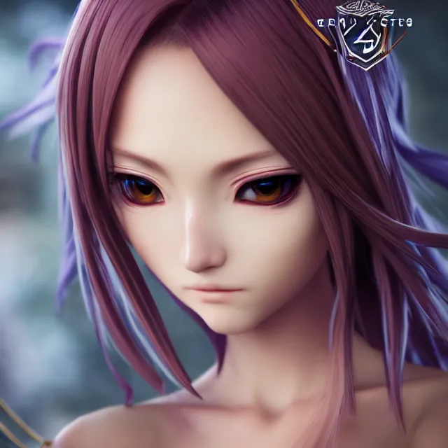 Image similar to perfectly centered close up portrait, anime goddess, candid photography, by anne stokes, highly detailed, character concept, unreal engine 5