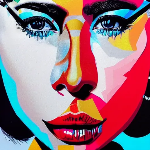 Image similar to a sculpture of Lady Gaga, by Sandra Chevrier