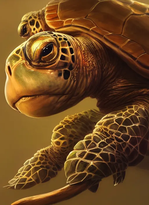 Image similar to cute wise sage turtle, subsurface scattering, by jesper ejsing, justin gerard, tomasz alen kopera, cgsociety and fenghua zhong, highly detailed, rim light, cinematic lighting, illustration, art, octane render, very coherent, cinematic, hyper realism, high detail, octane render, 8 k