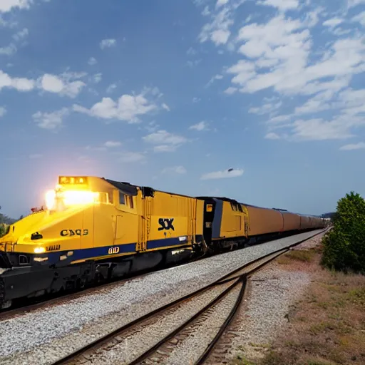 Image similar to csx locomotive in space