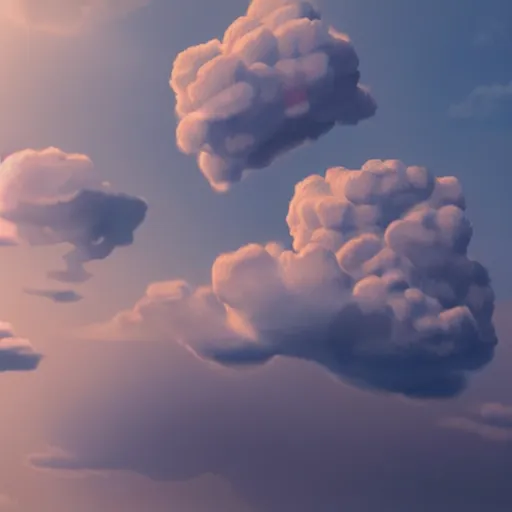 Image similar to dodo clouds, 4k, post-processing, very very detailed, artstation, cute