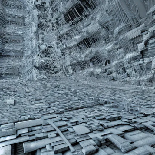 Image similar to collapsed system, fractal vray