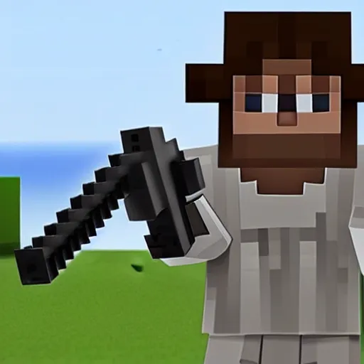 Image similar to minecraft gun