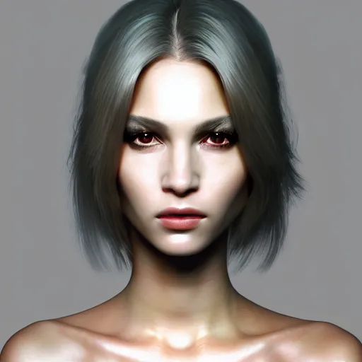 Image similar to the closeup portrait of an absurdly beautiful, graceful, cool, laid - back, young fashionable eighties italian horror film actress, by ilya, murata, mtv movies, an ultra finely pleasant illustration, mystic colors, soft smooth skin, laid back features, unreal engine 5 highly rendered, global illumination