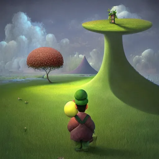 Image similar to Luigi, artwork by Gediminas Pranckevicius,