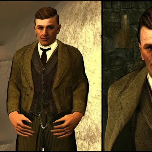 Image similar to Tommy from Peaky Blinders in Skyrim